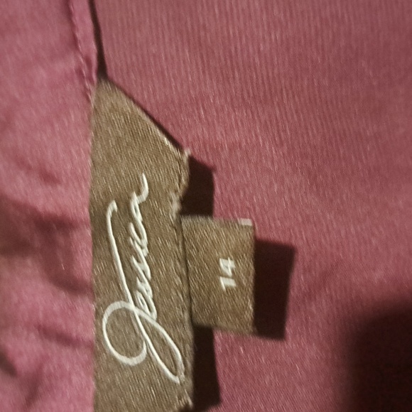 Jessica 🫐Plum Ruffled Blouse Size 14 - Picture 4 of 6